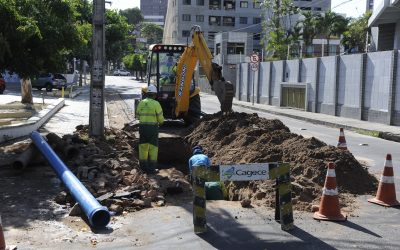Rua Ana Bilhar recebe obra de substituição de 110 metros de tubulação