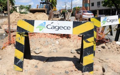 Cagece realiza obra de implantação de adutora em Fortaleza