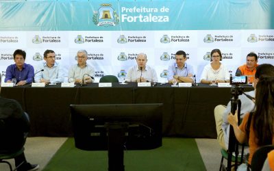 Cagece participa de coletiva sobre ações preventivas para a quadra chuvosa em Fortaleza